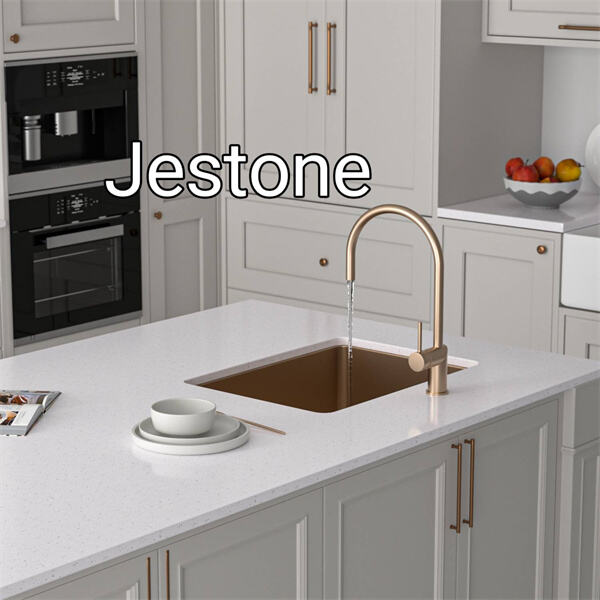 လှပပြီး များသော အသံုးအဆောင်မှာ quartz countertops တွေဟာ အဖျားရောင် ရောင်ချိုပါ။