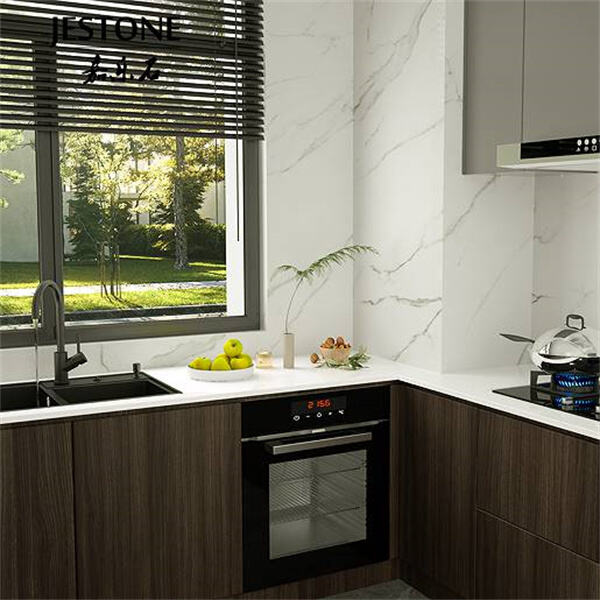 Yibuyekezo nokuthinta Okusetyenziswa kwiGqiya Lwendawo NgesiSuper White Quartz Countertops.